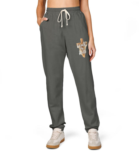 Men’s and women's Faith Over Fear Sweatpants – Graphic Fleece Joggers, Christian Lounge Pants, Spring Comfort Wear