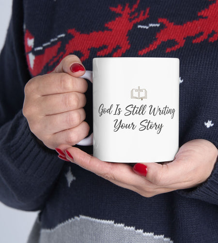 Inspirational Coffee Lover Mug — 'Keep Writing, Keep Going' Ceramic Mug (11oz & 15oz)