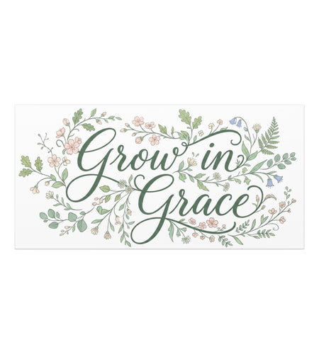 Grow in Grace Floral Wall Canvas - Home Comfort Decor