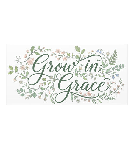 Grow in Grace Floral Wall Canvas - Home Comfort Decor
