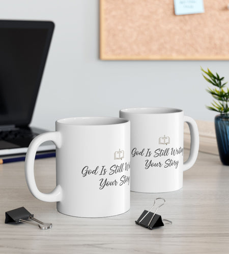 Inspirational Coffee Lover Mug — 'Keep Writing, Keep Going' Ceramic Mug (11oz & 15oz)