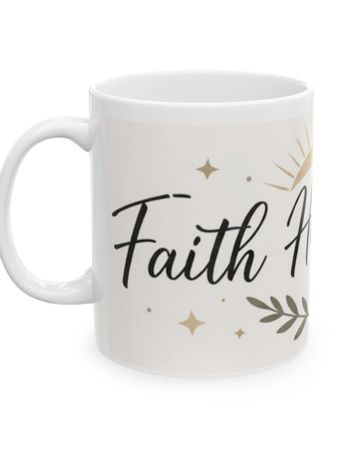 Load image into Gallery viewer, Faith Hope &amp; Love Ceramic Mug — Inspirational Coffee Lover Cup 11 oz &amp; 15 oz
