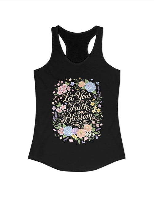 Load image into Gallery viewer, Grow in Grace Women's Christian Tank Top – Inspirational Faith Shirt – Floral Christian Summer Apparel
