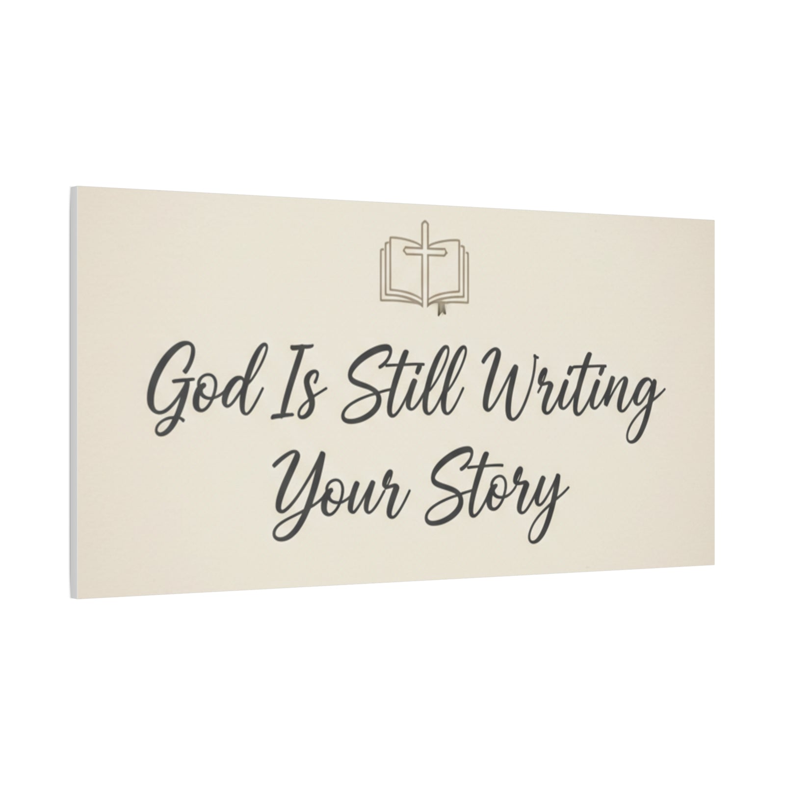 God Is Still Writing Your Story Canvas Wall Art Home Decor - Inspirational Church Art