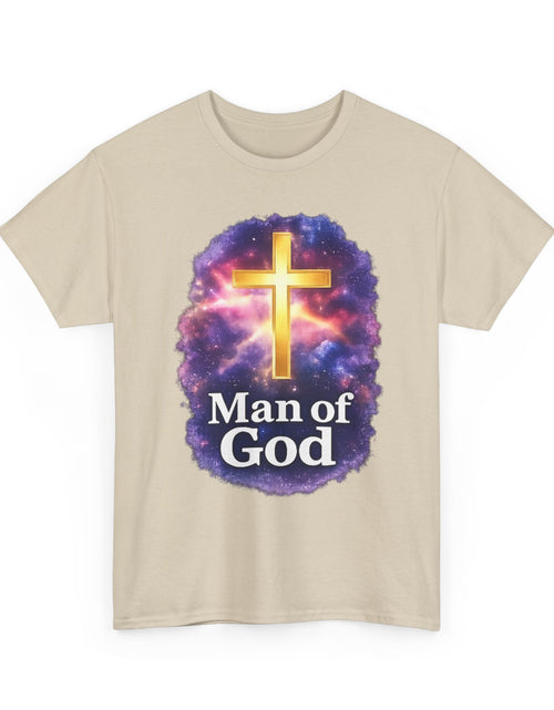 Load image into Gallery viewer, Man of God T-Shirt — Christian Cross  Men &amp; Boys Graphic Tee
