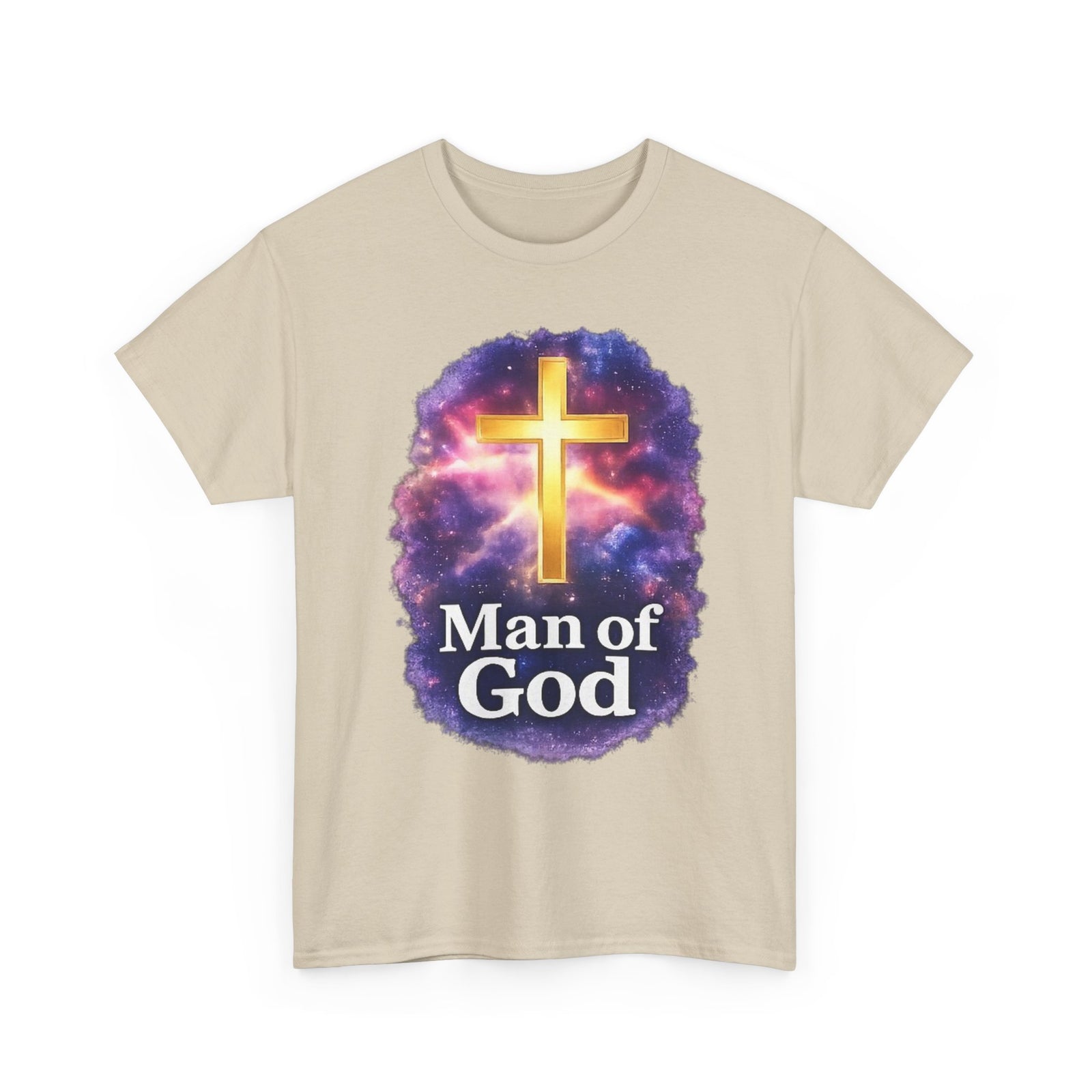 Man of God T-Shirt — Christian Cross  Men & Boys Graphic Tee