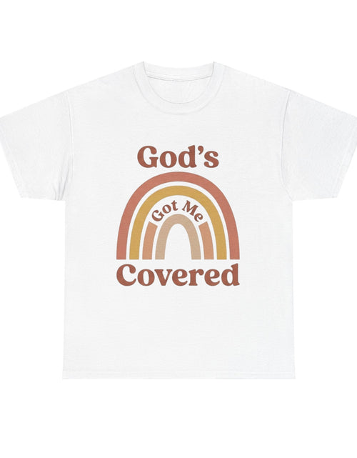 Load image into Gallery viewer, God's Got Me Covered T-Shirt | Christian Rainbow Faith Tee - Woman's &amp; Youth Shirt
