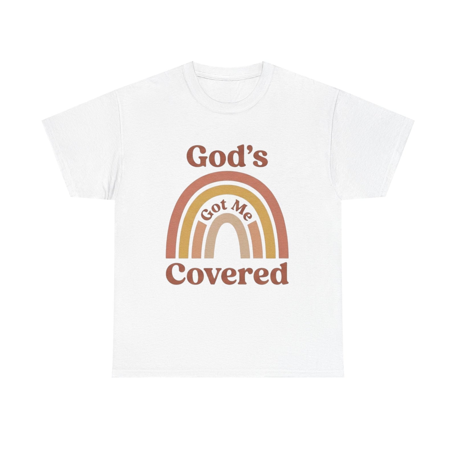 God's Got Me Covered T-Shirt | Christian Rainbow Faith Tee - Woman's & Youth Shirt