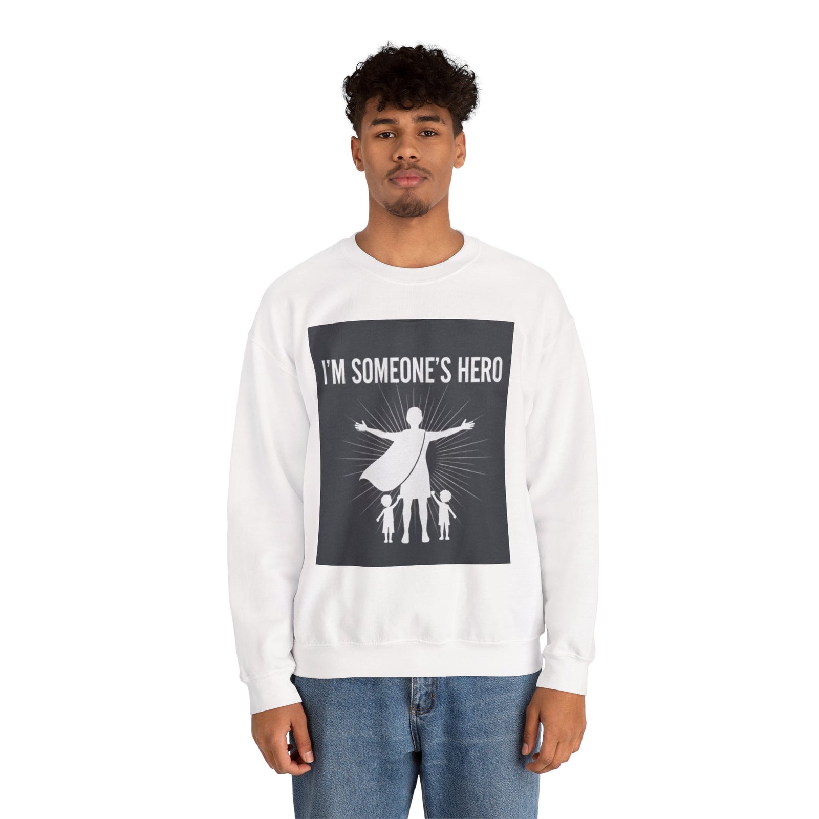 I'm Someone's Hero Unisex Heavy Blend™ Crewneck Sweatshirt