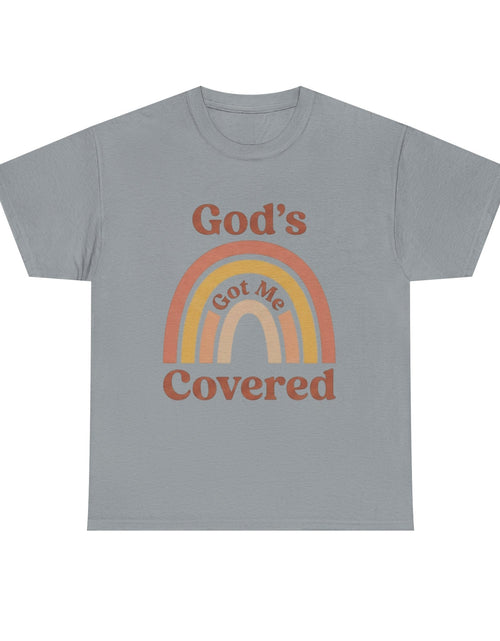 Load image into Gallery viewer, God's Got Me Covered T-Shirt | Christian Rainbow Faith Tee - Woman's &amp; Youth Shirt
