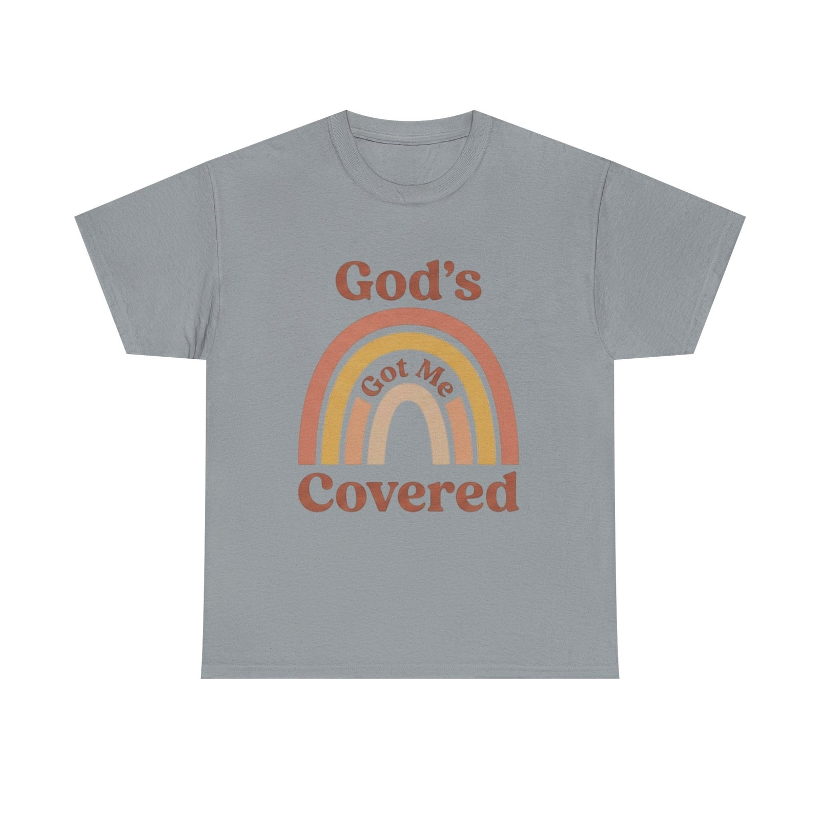 God's Got Me Covered T-Shirt | Christian Rainbow Faith Tee - Woman's & Youth Shirt