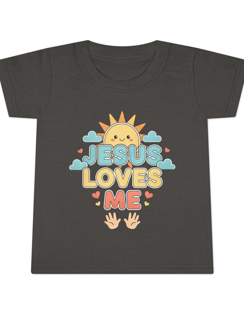 Load image into Gallery viewer, Toddler T-Shirt — "Jesus Loves Me" Cute Sun Christian Tee for Kids
