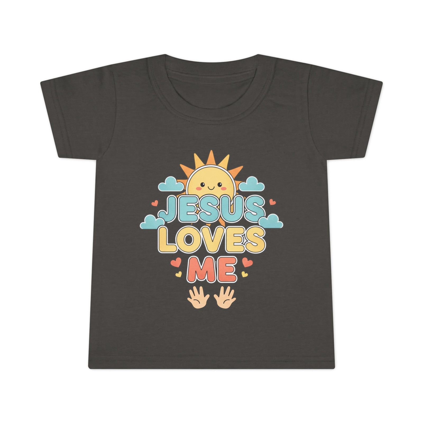 Toddler T-Shirt — "Jesus Loves Me" Cute Sun Christian Tee for Kids