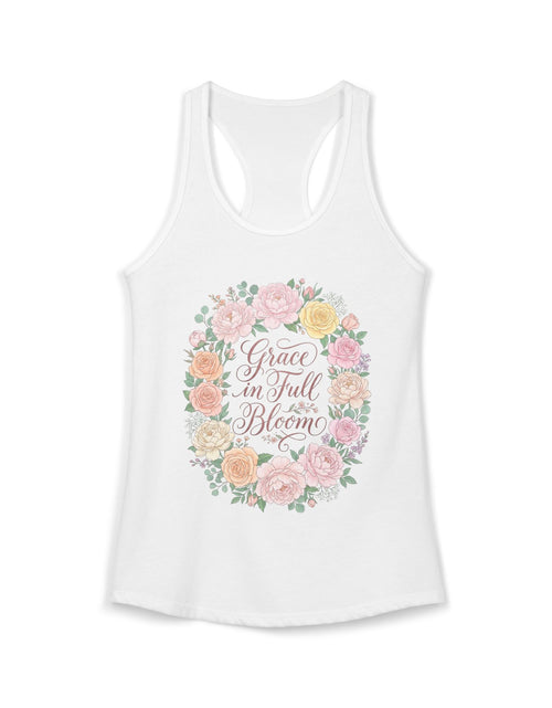 Load image into Gallery viewer, Faith Grows Here Women's Christian Tank Top – Inspirational Faith Apparel – Summer Christian Shirt
