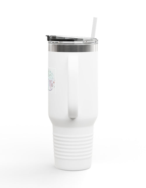 Load image into Gallery viewer, 40oz Insulated Travel Mug — "Faith Fuels Me" Inspirational White Tumbler
