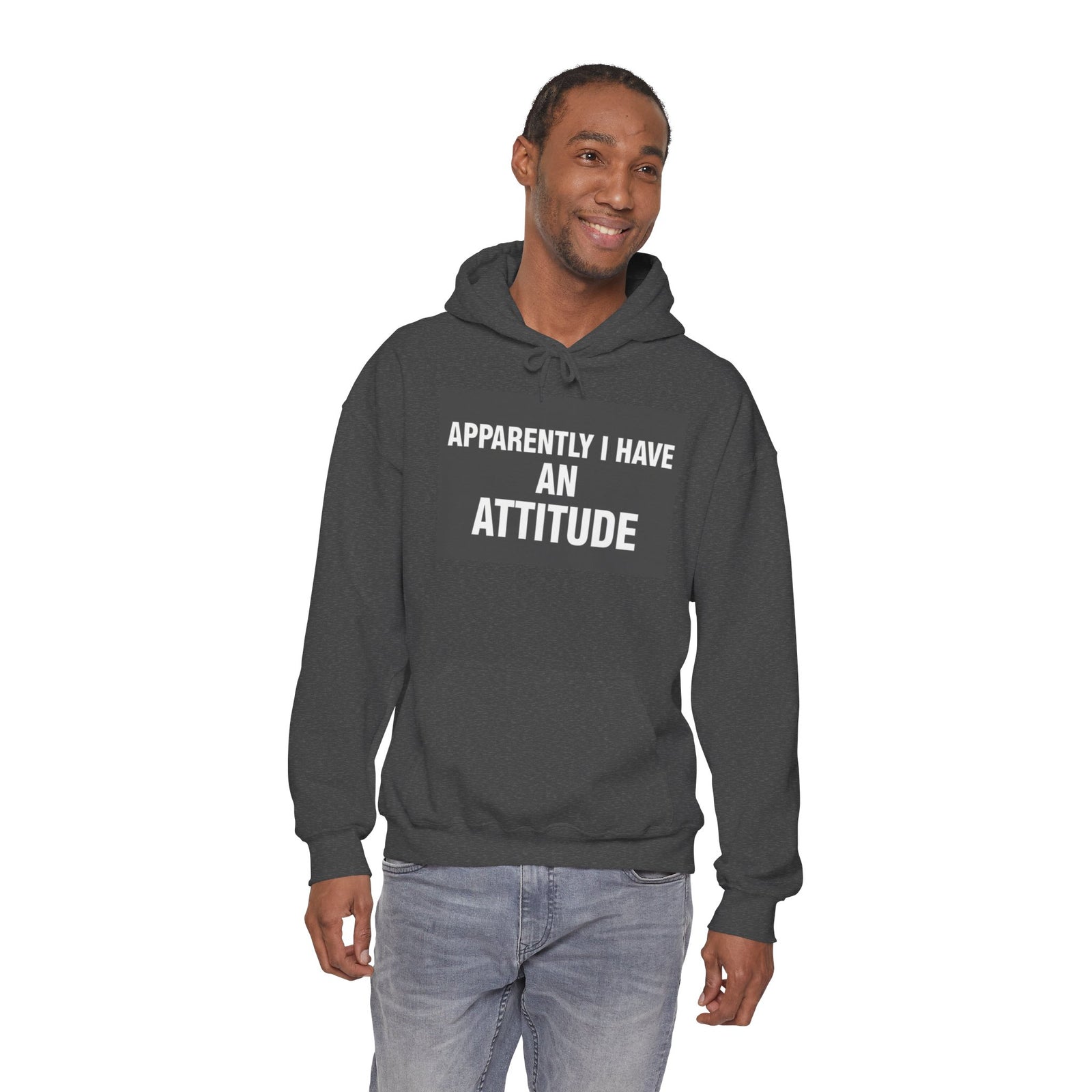Funny Attitude Statement Hoodie — "Apparently I Have An Attitude" Graphic Men's & Woman's Hoodie