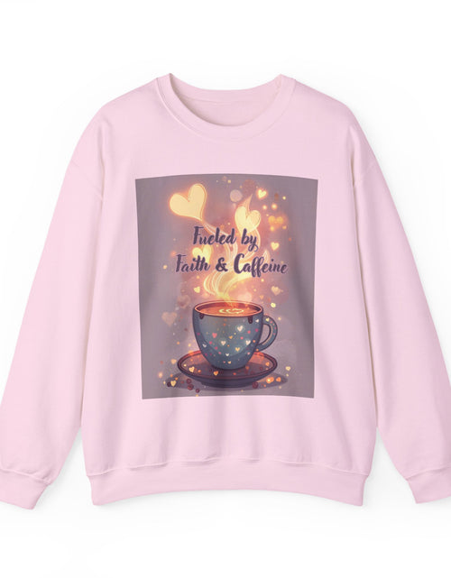 Load image into Gallery viewer, Fueled by Faith &amp; Caffeine| Coffee Lover Faith Fueled - Woman's Crewneck Sweatshirt
