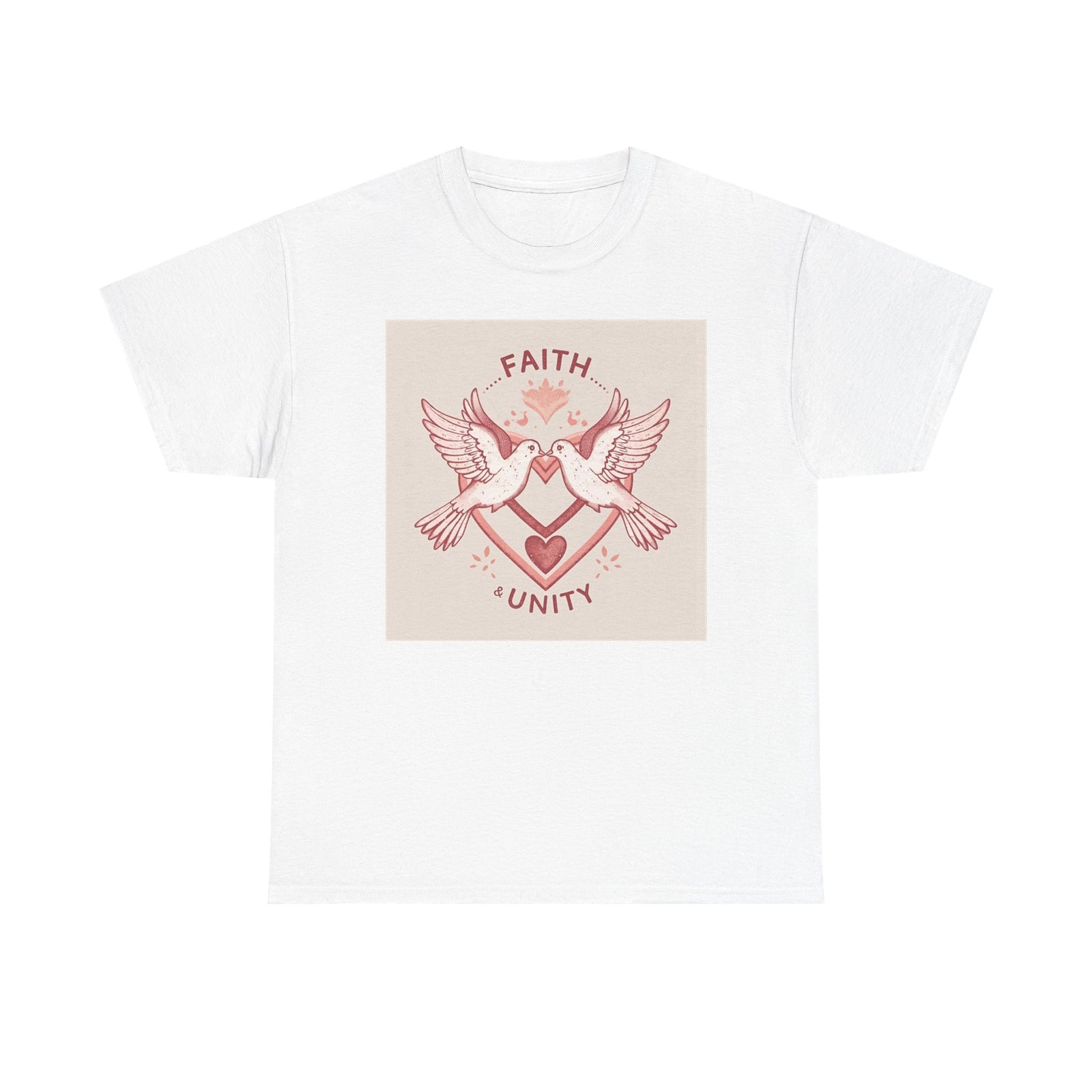 Faith & Unity Dove T-Shirt — Vintage Love Heart Graphic Tee