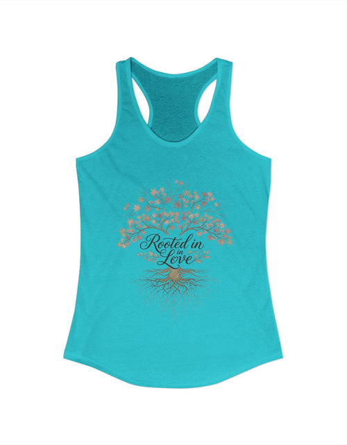 Load image into Gallery viewer, Rooted in Christ Women's Christian Tank Top – Faith Tree Shirt – Inspirational Christian Summer Apparel

