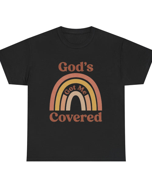 Load image into Gallery viewer, God's Got Me Covered T-Shirt | Christian Rainbow Faith Tee - Woman's &amp; Youth Shirt
