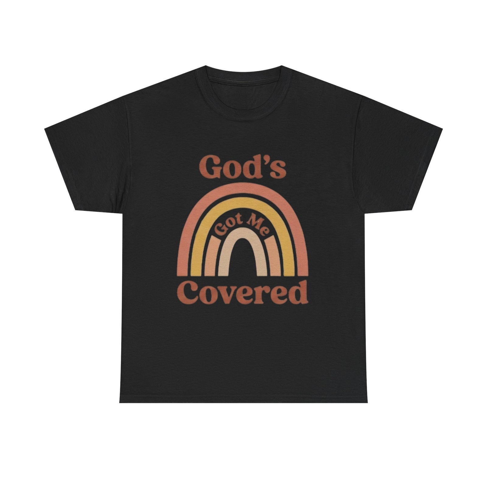 God's Got Me Covered T-Shirt | Christian Rainbow Faith Tee - Woman's & Youth Shirt