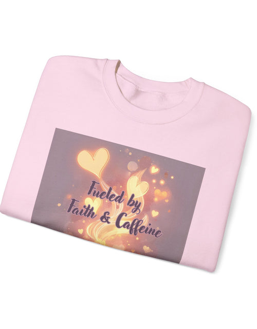 Load image into Gallery viewer, Fueled by Faith &amp; Caffeine| Coffee Lover Faith Fueled - Woman's Crewneck Sweatshirt
