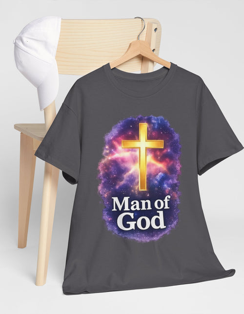 Load image into Gallery viewer, Man of God T-Shirt — Christian Cross  Men &amp; Boys Graphic Tee
