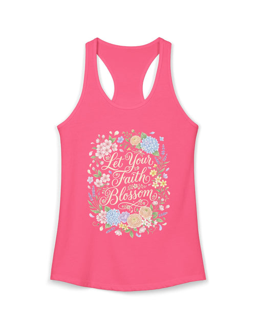 Load image into Gallery viewer, Grow in Grace Women's Christian Tank Top – Inspirational Faith Shirt – Floral Christian Summer Apparel
