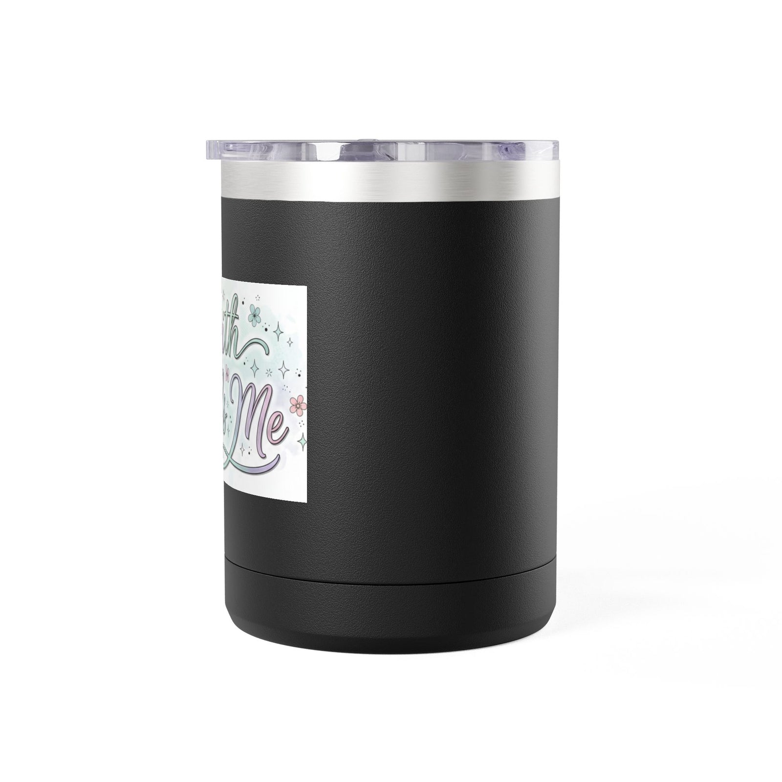 15oz Insulated Coffee Tumbler Mug — "Faith Fuels Me" Pastel Star Design