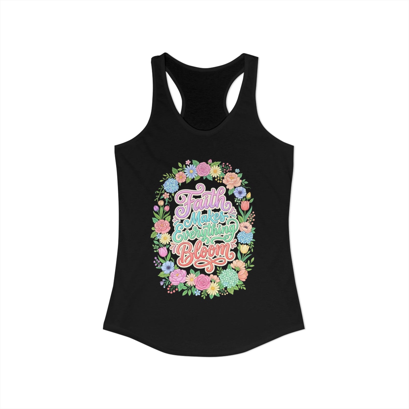Faith Over Fear Women's Christian Tank Top – Inspirational Faith Shirt – Christian Summer Apparel