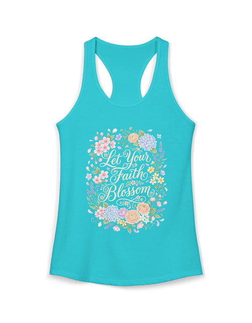 Load image into Gallery viewer, Grow in Grace Women's Christian Tank Top – Inspirational Faith Shirt – Floral Christian Summer Apparel
