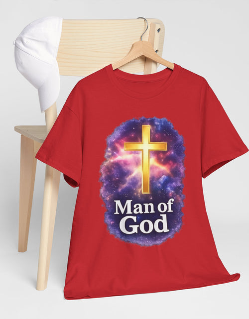 Load image into Gallery viewer, Man of God T-Shirt — Christian Cross  Men &amp; Boys Graphic Tee
