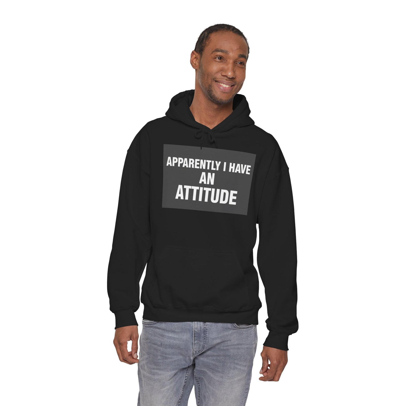 Funny Attitude Statement Hoodie — "Apparently I Have An Attitude" Graphic Men's & Woman's Hoodie