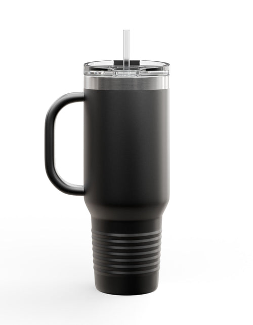 Load image into Gallery viewer, 40oz Insulated Travel Mug — "Faith Fuels Me" Inspirational White Tumbler
