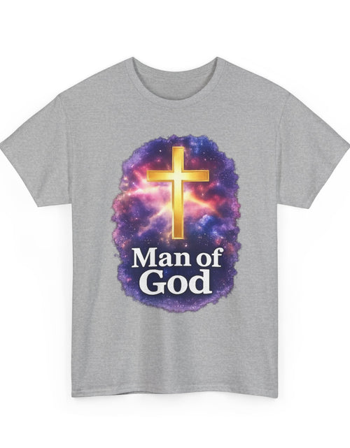 Load image into Gallery viewer, Man of God T-Shirt — Christian Cross  Men &amp; Boys Graphic Tee
