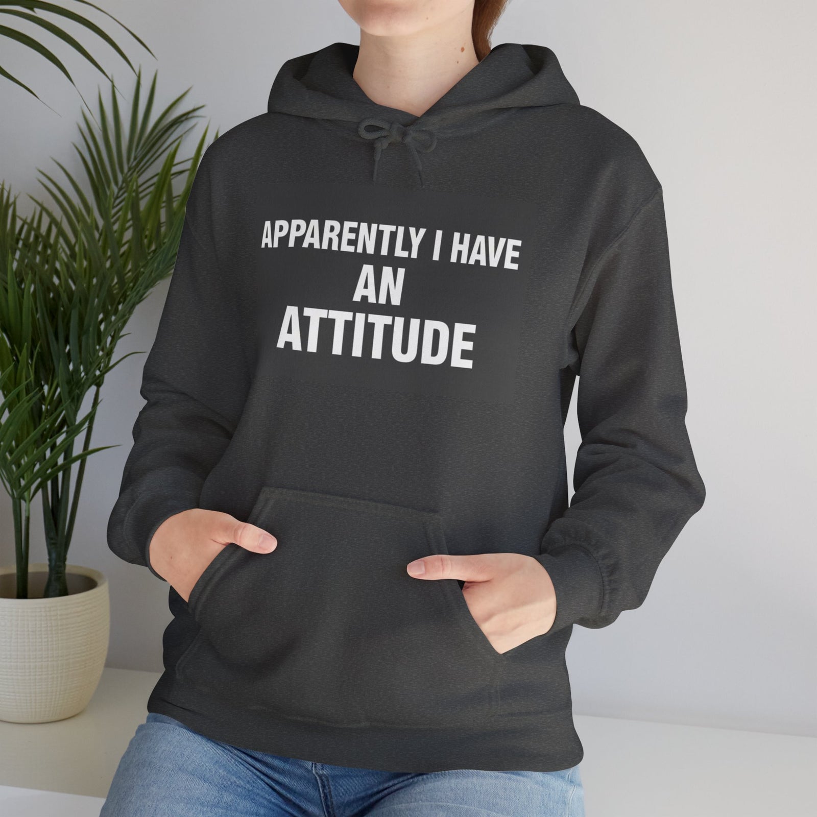 Funny Attitude Statement Hoodie — "Apparently I Have An Attitude" Graphic Men's & Woman's Hoodie