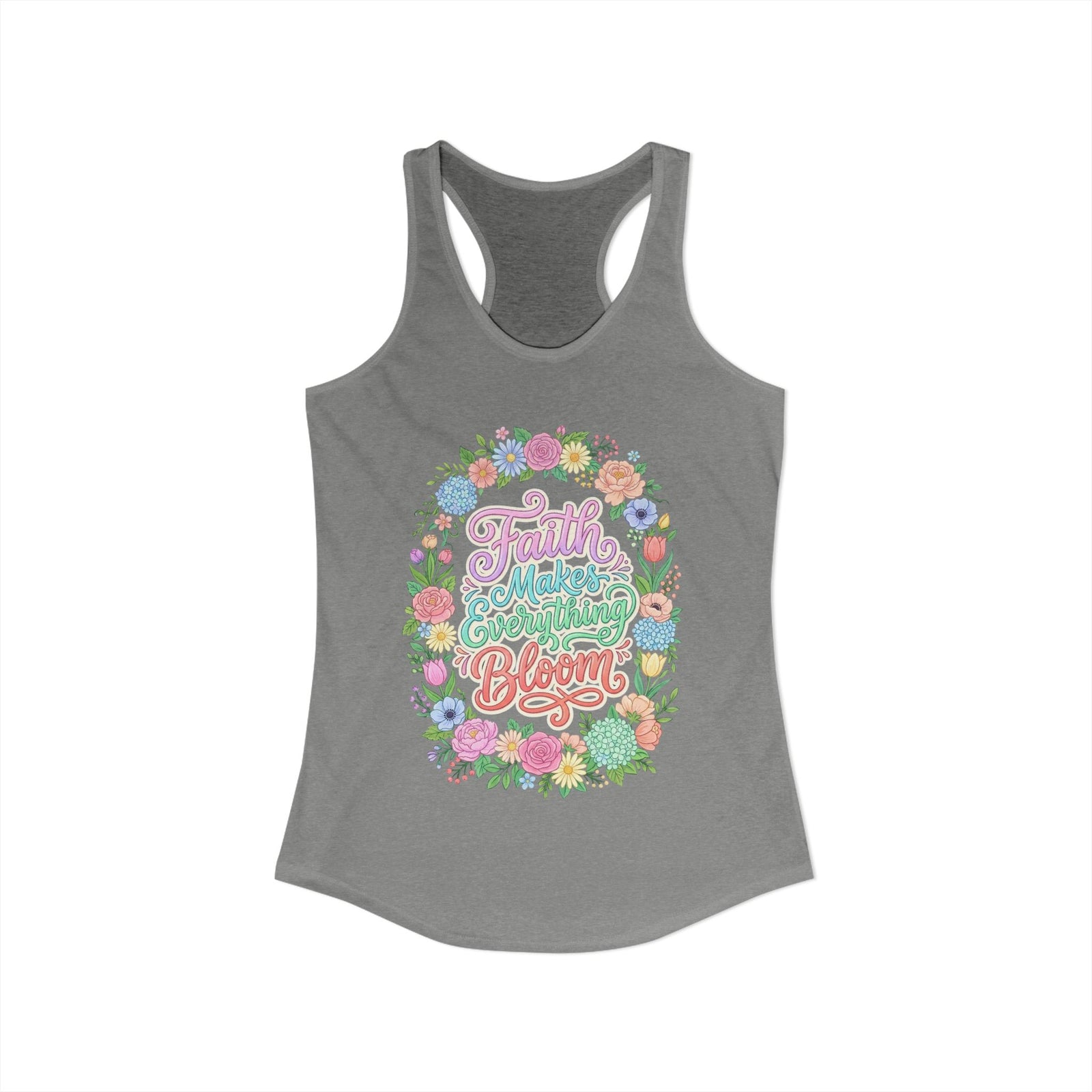 Faith Over Fear Women's Christian Tank Top – Inspirational Faith Shirt – Christian Summer Apparel