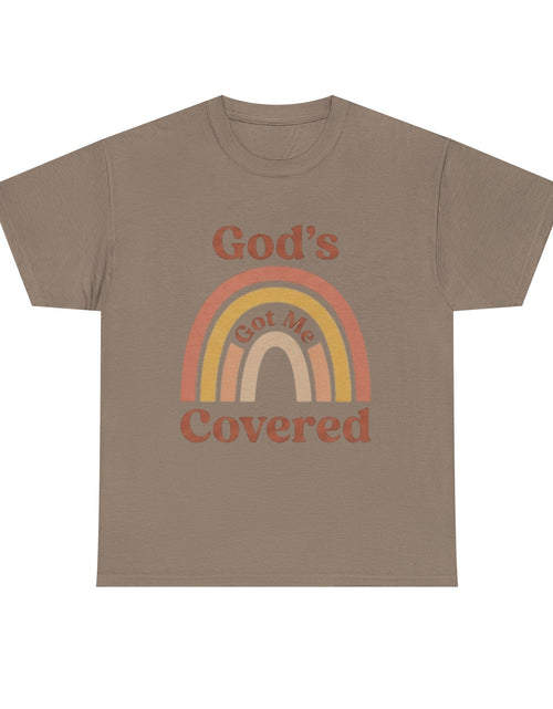 Load image into Gallery viewer, God's Got Me Covered T-Shirt | Christian Rainbow Faith Tee - Woman's &amp; Youth Shirt
