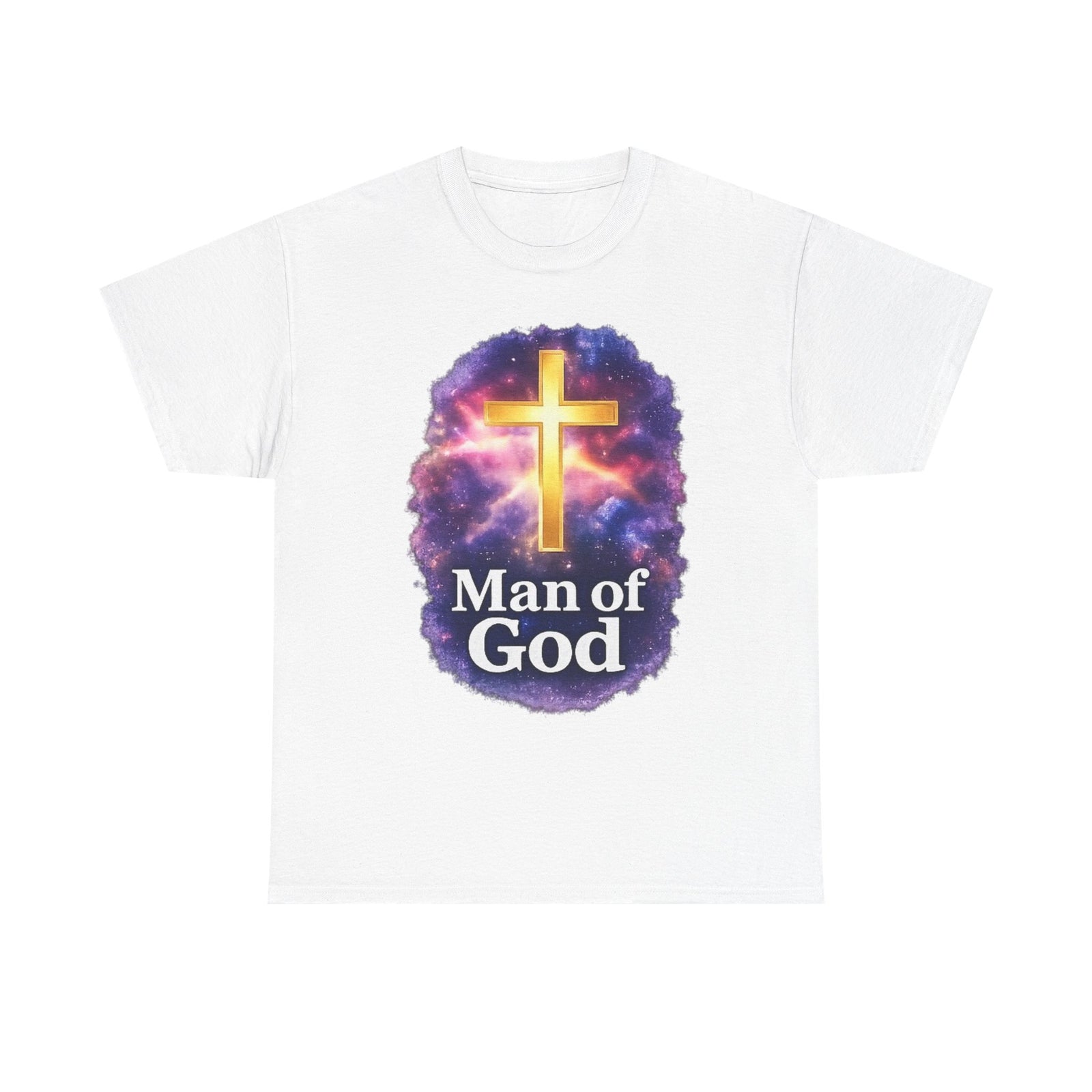 Man of God T-Shirt — Christian Cross  Men & Boys Graphic Tee