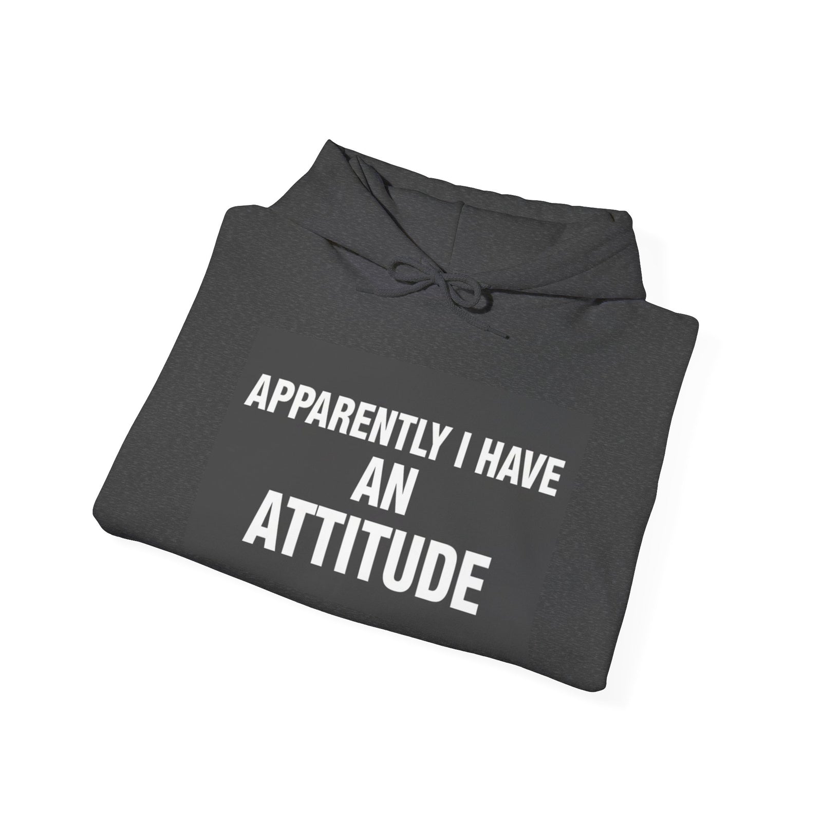 Funny Attitude Statement Hoodie — "Apparently I Have An Attitude" Graphic Men's & Woman's Hoodie