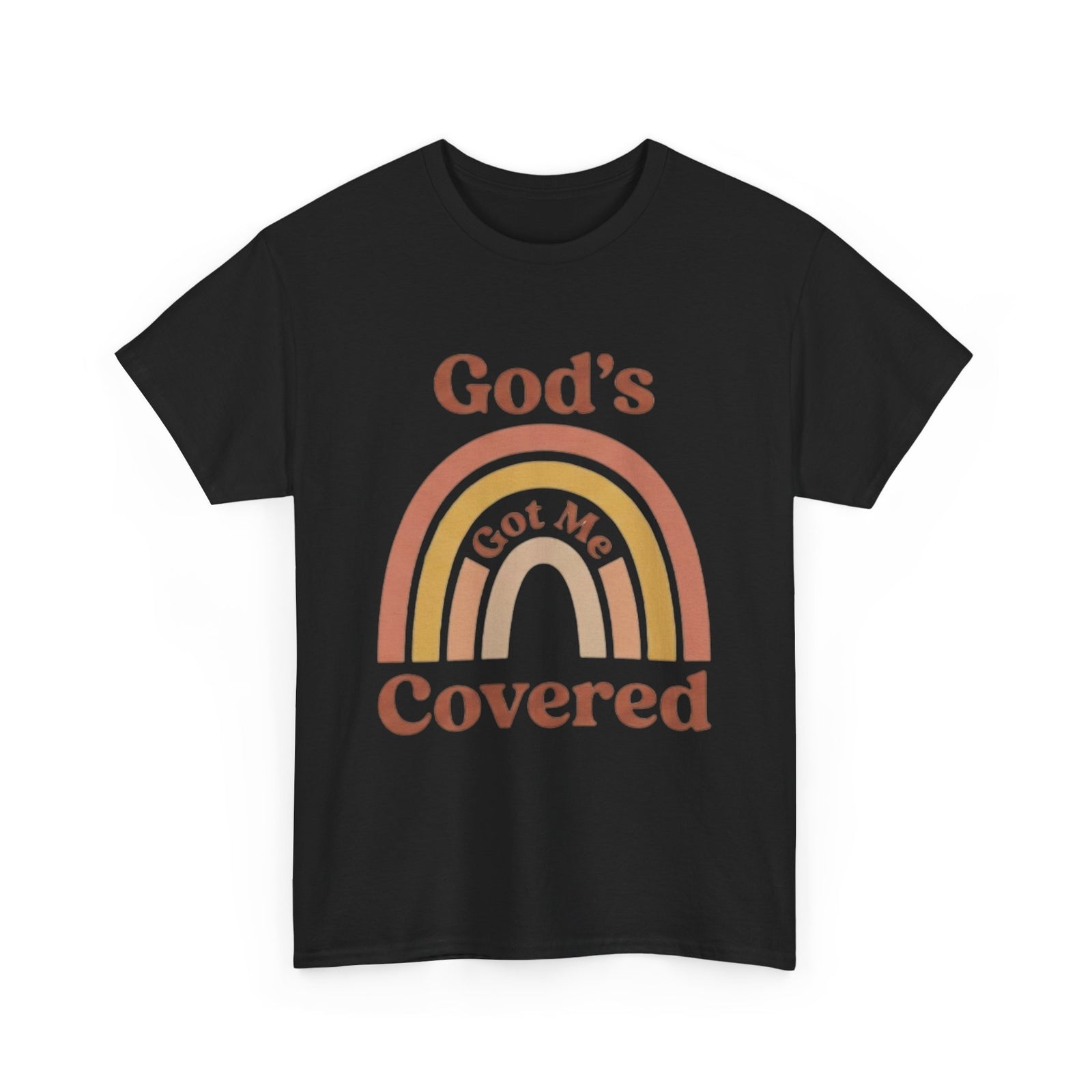 God's Got Me Covered T-Shirt | Christian Rainbow Faith Tee - Woman's & Youth Shirt