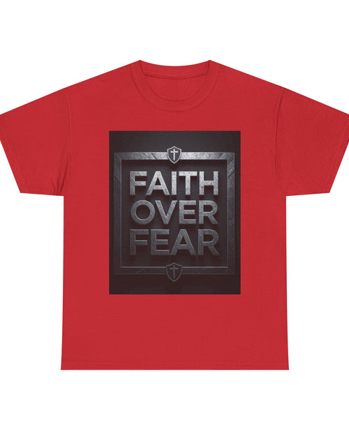 Load image into Gallery viewer, Faith Over Fear T-Shirt — Inspirational Christian Tee with Bold Typography For Men &amp; Women
