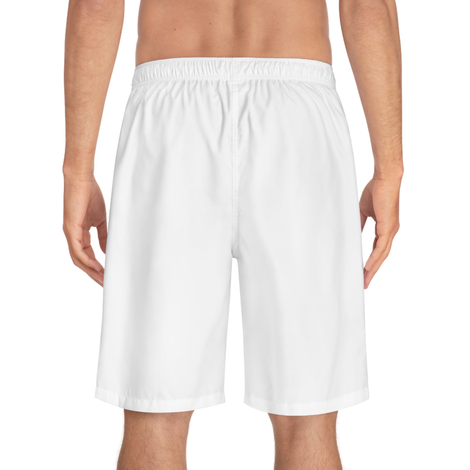 Men’s Christian Board Shorts – Running on Jesus and Coffee Swim Trunks, Faith Summer Beach Shorts