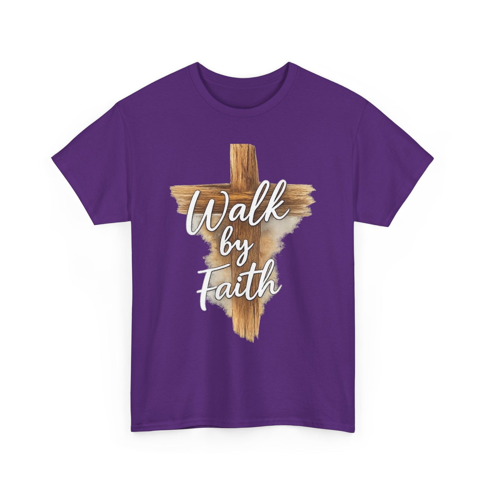 Walk By Faith Tee — Christian Cross Faith Men's T‑Shirt