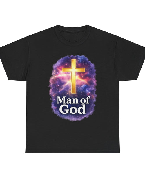 Load image into Gallery viewer, Man of God T-Shirt — Christian Cross  Men &amp; Boys Graphic Tee
