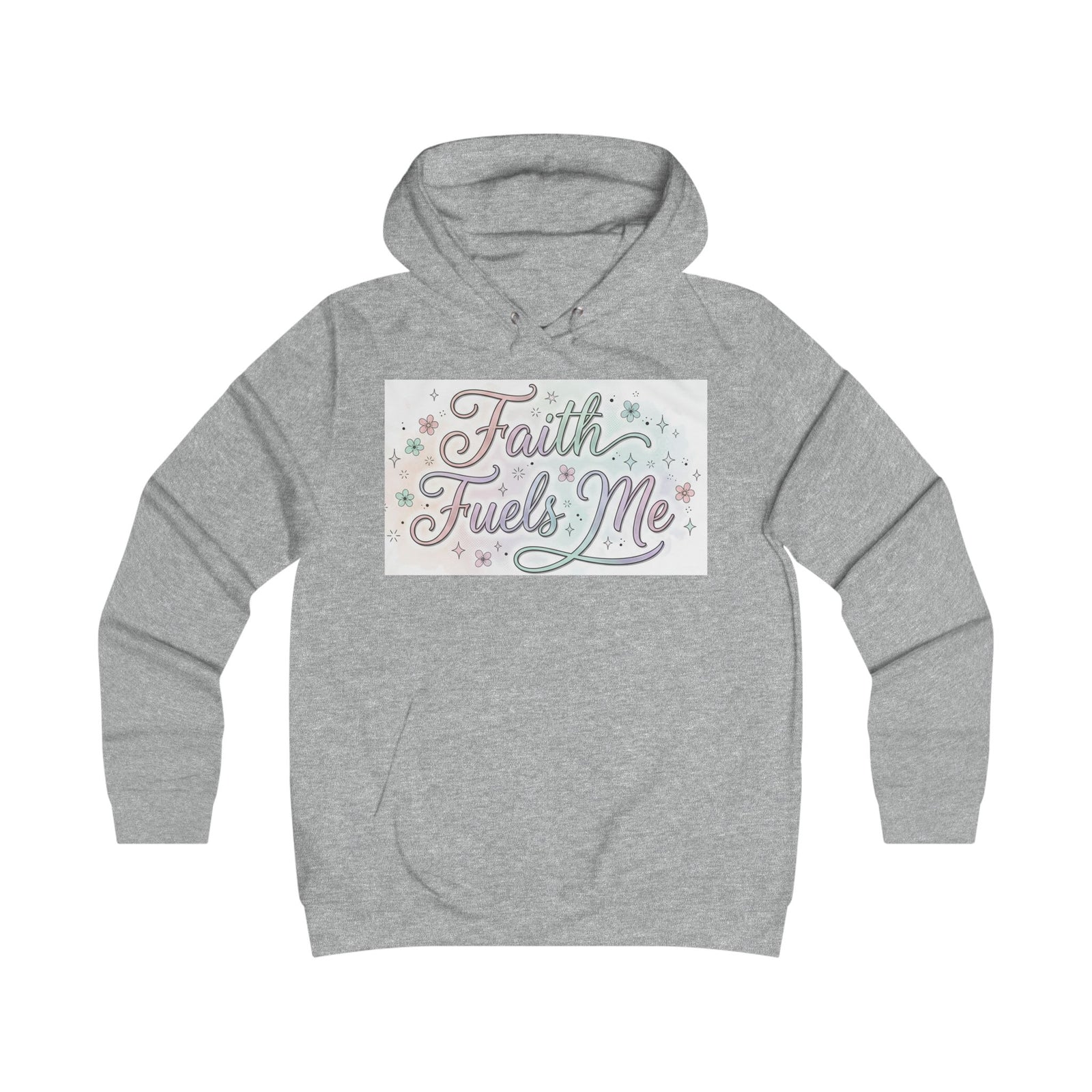Faith Fuels Me Hoodie — Floral Inspirational Christian Pullover
