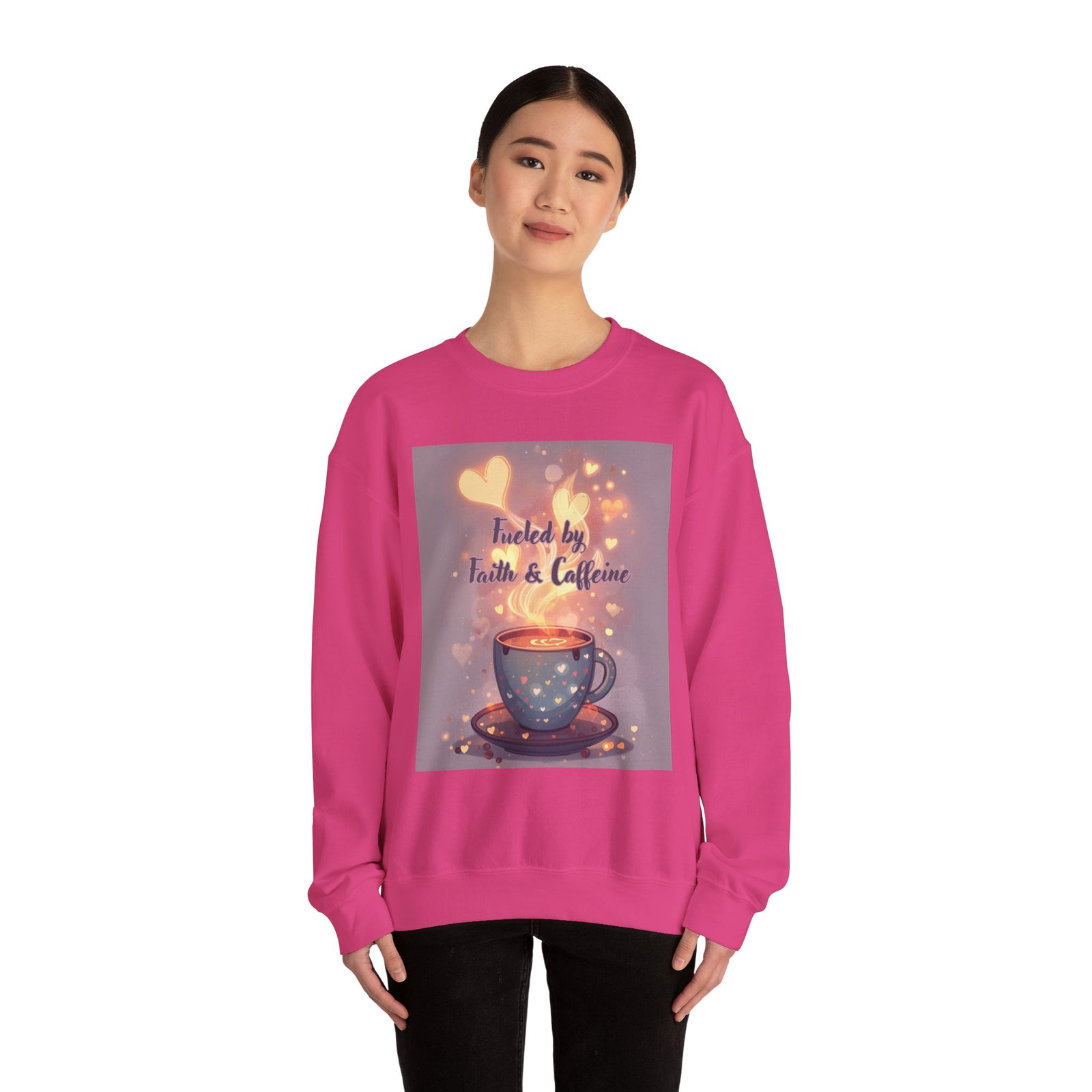 Fueled by Faith & Caffeine| Coffee Lover Faith Fueled - Woman's Crewneck Sweatshirt