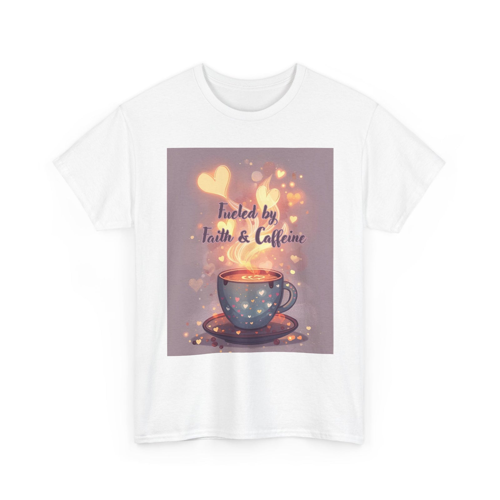 Fueled By Faith & Coffee - Unisex Heavy Cotton Tee