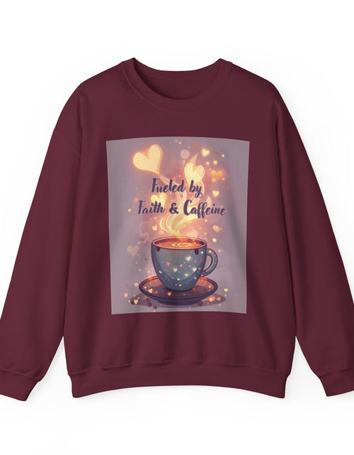 Load image into Gallery viewer, Fueled by Faith &amp; Caffeine| Coffee Lover Faith Fueled - Woman's Crewneck Sweatshirt
