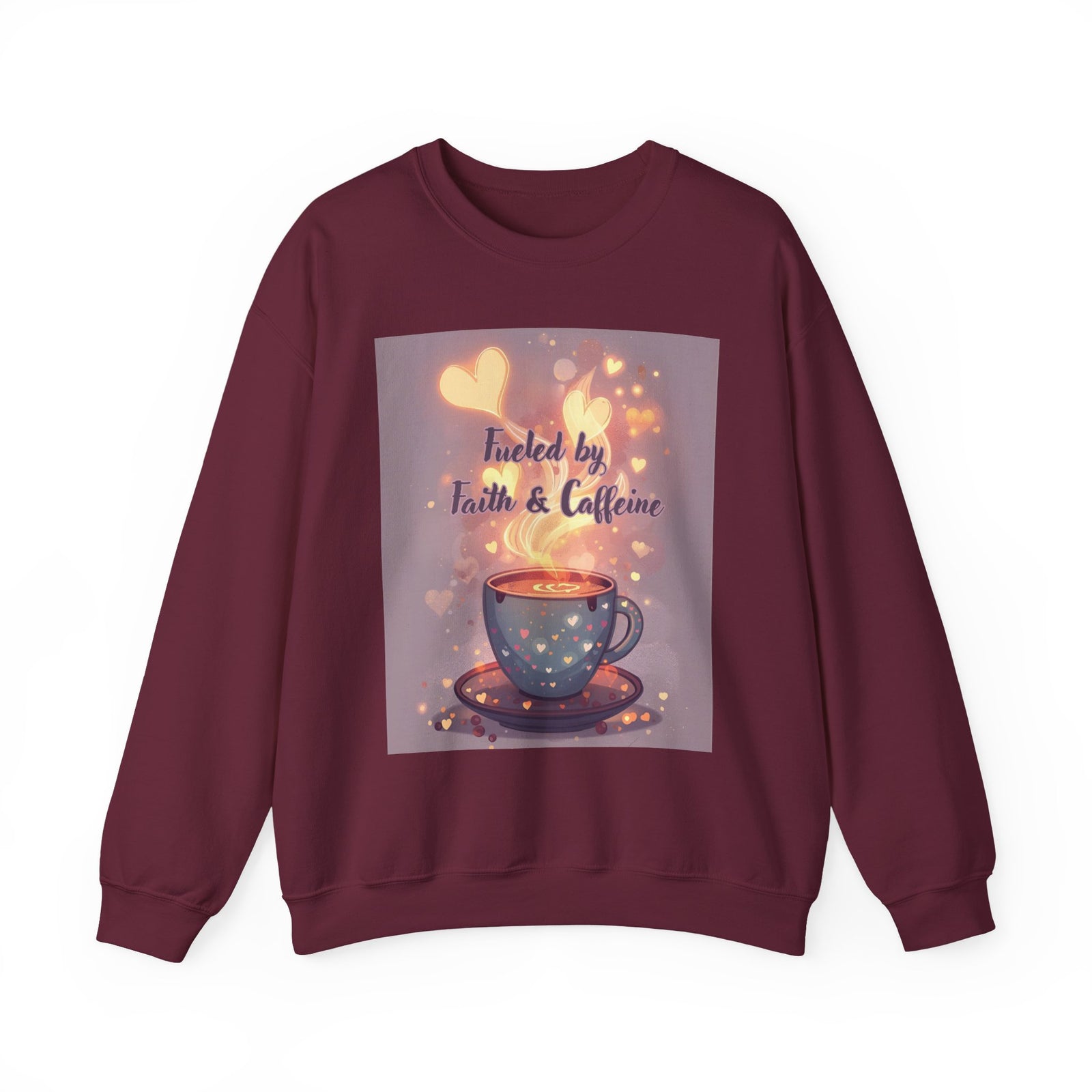 Fueled by Faith & Caffeine| Coffee Lover Faith Fueled - Woman's Crewneck Sweatshirt